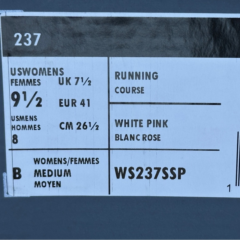 NEW New Balance Pink WS237 Lifestyle Running Casual Sneaker Size Womens 9.5 - Picture 9 of 9